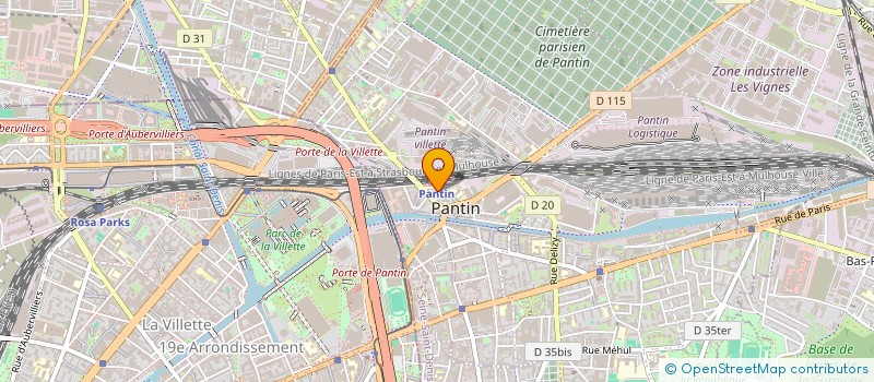 localisation de l'entreprise 935 218 115   PANTIN