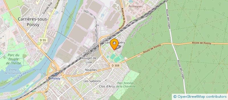 localisation de l'entreprise 935 222 521 à POISSY
