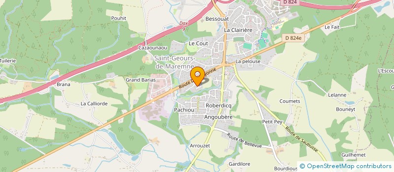 localisation de l'entreprise 937 524 098   SAINT-GEOURS-DE-MAREMNE