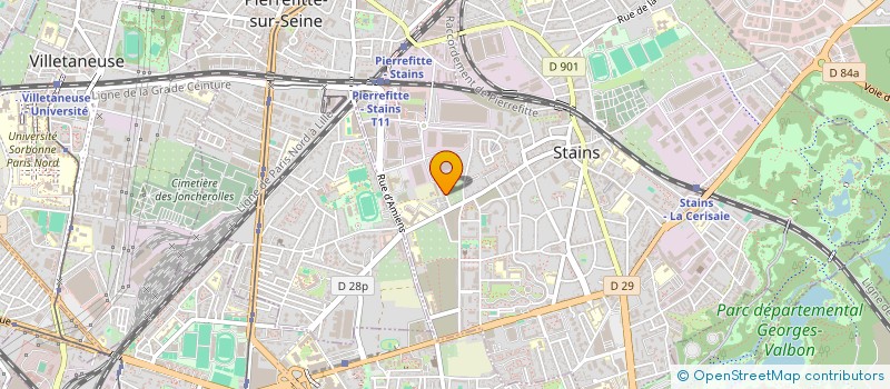 localisation de l'entreprise 937 990 711 à STAINS