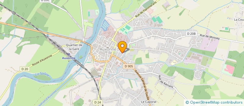 localisation de l'entreprise 938 064 763 à AUXONNE