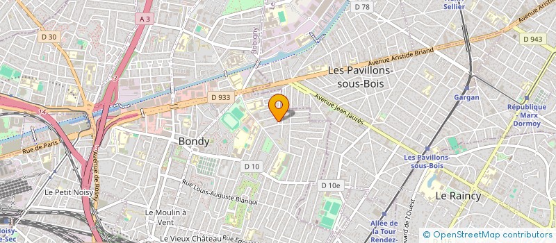 localisation de l'entreprise 938 107 745   BONDY