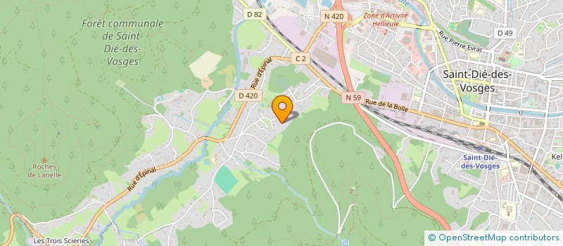 localisation de l'entreprise 938 455 631 à SAINT-DIE-DES-VOSGES