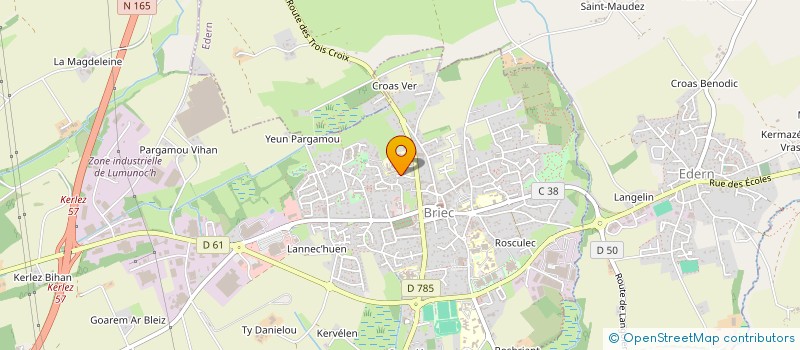 localisation de l'entreprise 938 533 882   BRIEC