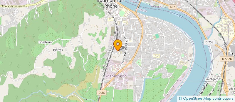 localisation de l'entreprise 938 625 175  à TOURNON-SUR-RHONE