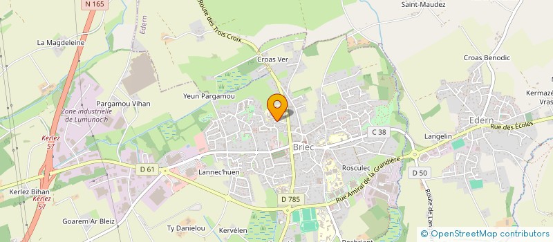 localisation de l'entreprise 938 636 461   BRIEC