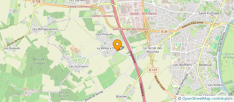 localisation de l'entreprise 938 652 864   SAINTES