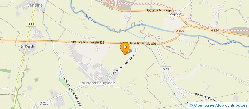 localisation de l'entreprise 938 696 408   LOUBENS-LAURAGAIS