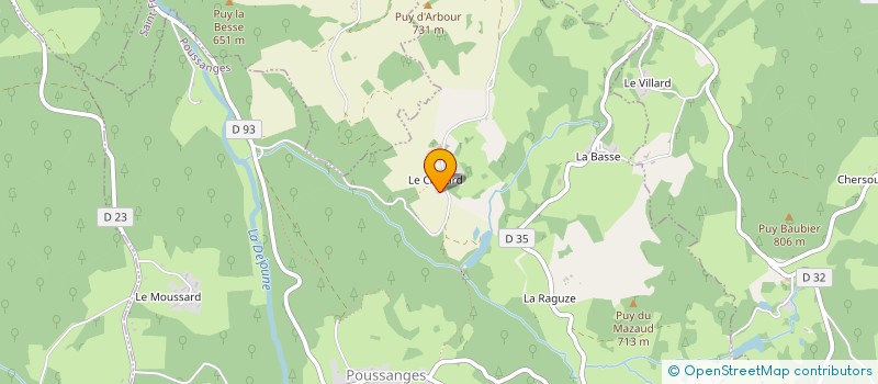 localisation de l'entreprise 938 763 877 à POUSSANGES