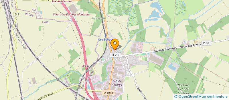 localisation de l'entreprise 938 782 810 à MIRIBEL