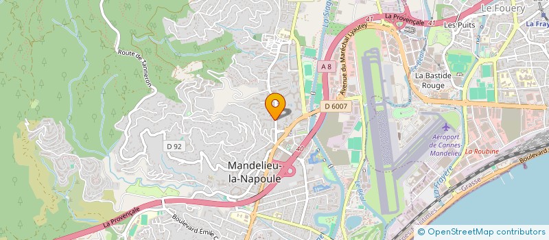 localisation de l'entreprise 939 595 351 à MANDELIEU-LA-NAPOULE