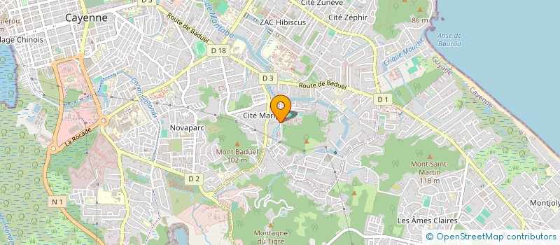 localisation de l'entreprise 939 608 428   CAYENNE