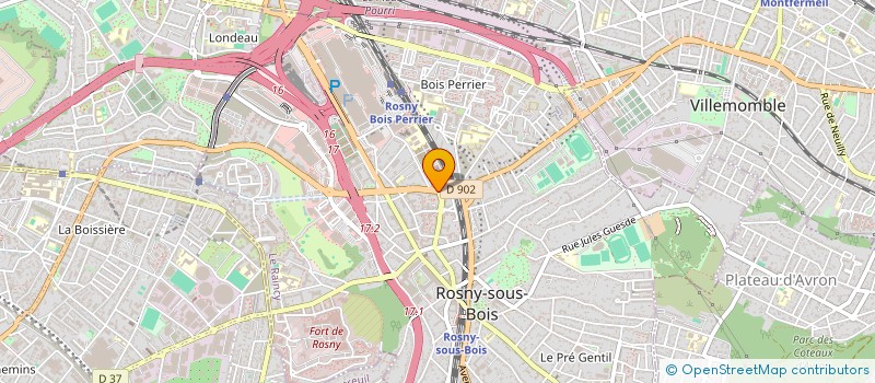 localisation de l'entreprise 93EME AVENUE AGENCY à ROSNY-SOUS-BOIS