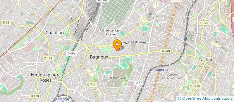 localisation de l'entreprise 940 492 549   BAGNEUX