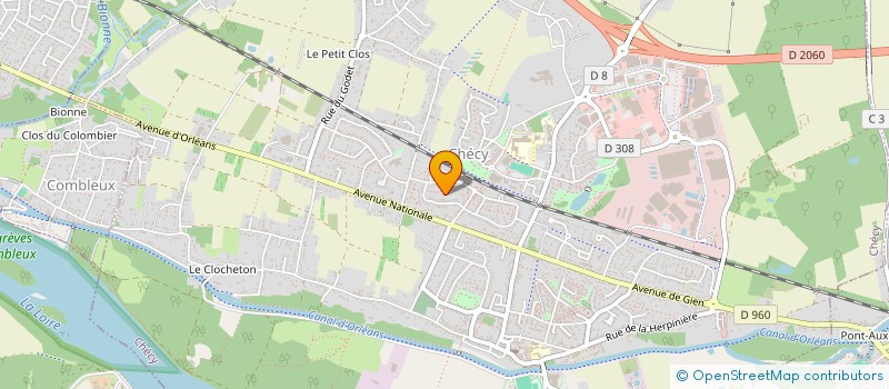 localisation de l'entreprise 941 119 406 à CHECY