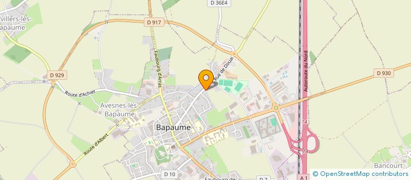 localisation de l'entreprise 941 806 135   BAPAUME