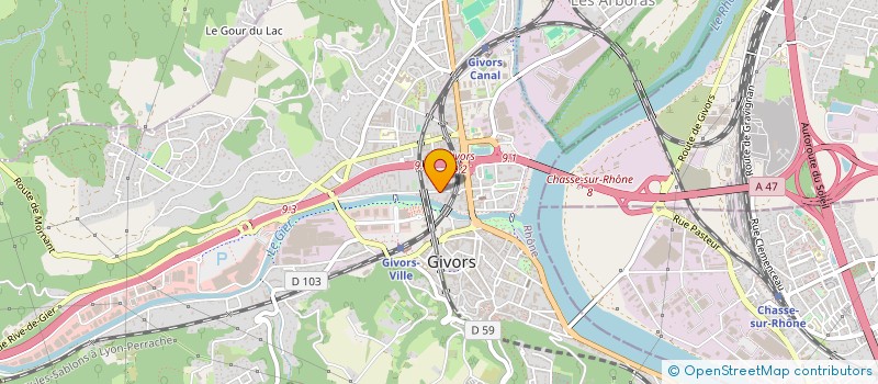 localisation de l'entreprise 942 098 781   GIVORS