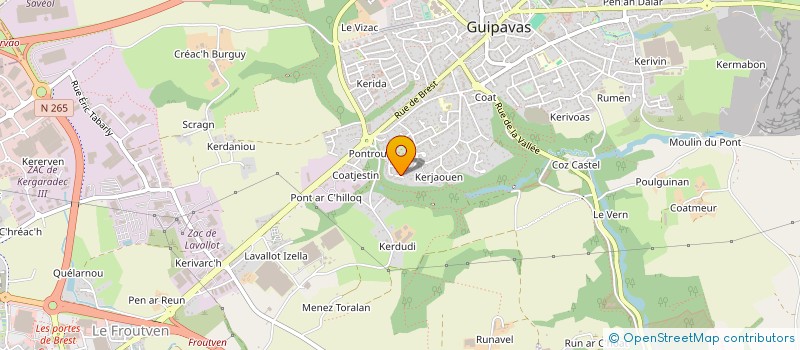 localisation de l'entreprise 942 475 021   GUIPAVAS