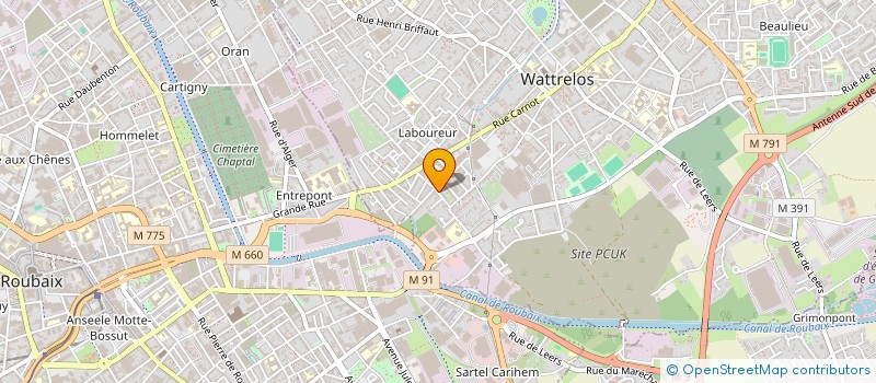 localisation de l'entreprise 942 563 750   WATTRELOS