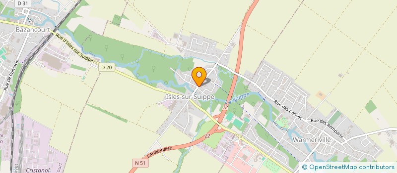 localisation de l'entreprise 942 645 557   ISLES-SUR-SUIPPE