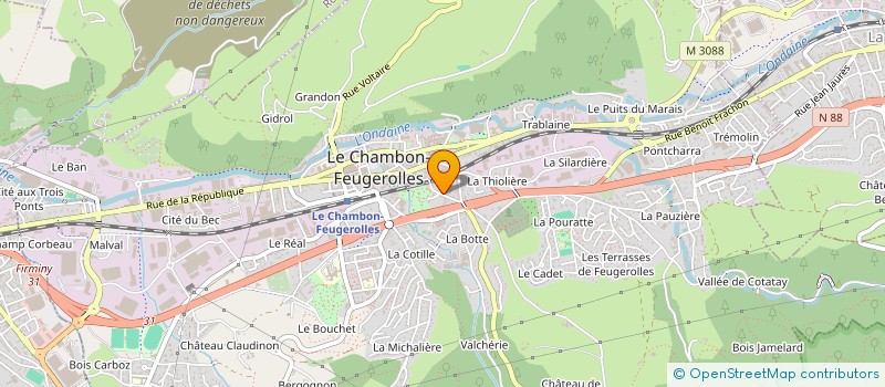 localisation de l'entreprise 943 560 458   LE CHAMBON-FEUGEROLLES