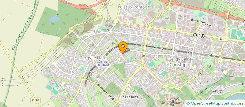 localisation de l'entreprise 943 839 852   CERGY