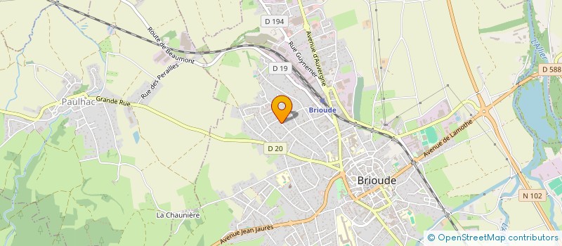 localisation de l'entreprise 9435-1764 GESTION FRANCE  BRIOUDE