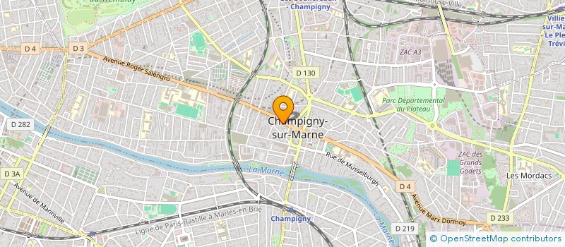 localisation de l'entreprise 944 526 607  à CHAMPIGNY-SUR-MARNE