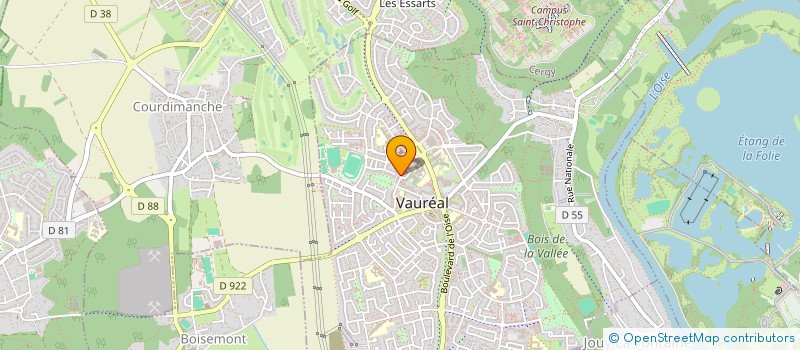 localisation de l'entreprise 945 023 588   VAUREAL