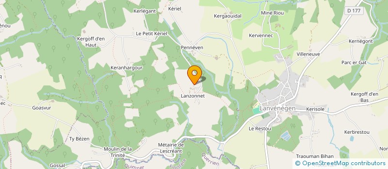 localisation de l'entreprise 945 191 328   LANVENEGEN