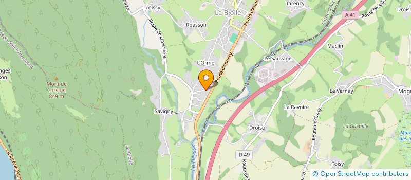 localisation de l'entreprise 945 210 565   LA BIOLLE