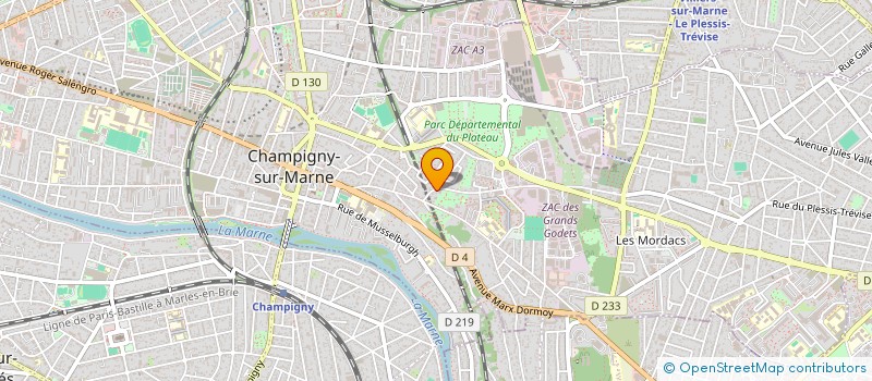 localisation de l'entreprise 945 323 236  à CHAMPIGNY-SUR-MARNE