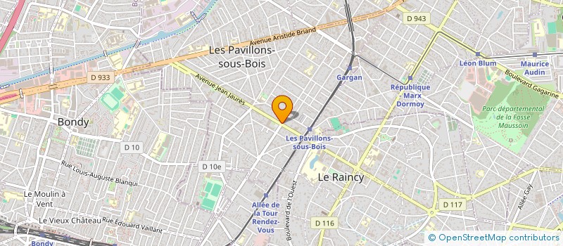 localisation de l'entreprise 947 493 987   LES PAVILLONS-SOUS-BOIS