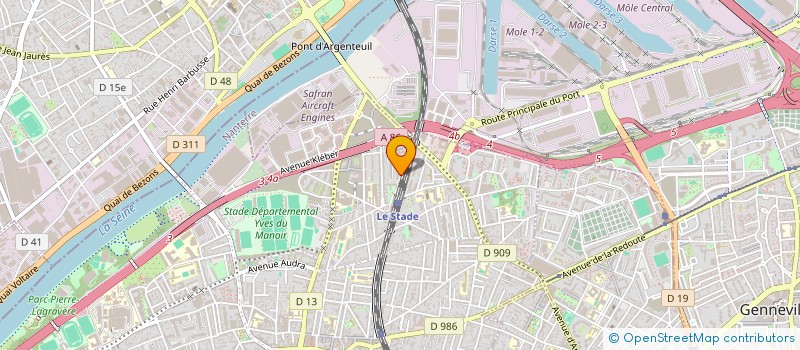 localisation de l'entreprise 947 553 863  à BOIS-COLOMBES