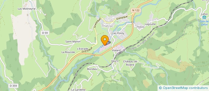 localisation de l'entreprise 947 560 264 à THIEZAC