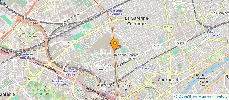 localisation de l'entreprise 947 597 712 à COURBEVOIE
