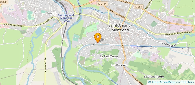 localisation de l'entreprise 947 710 752 à SAINT-AMAND-MONTROND