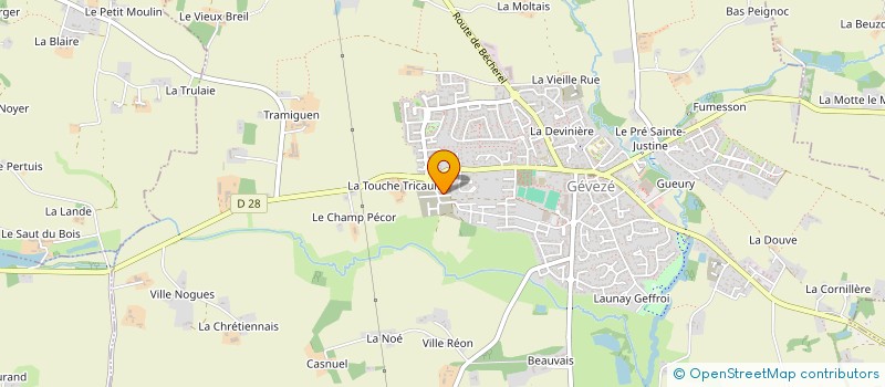 localisation de l'entreprise 947 712 998   GEVEZE