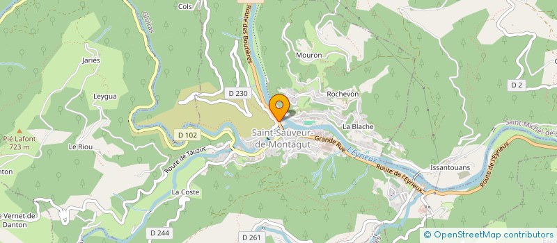 localisation de l'entreprise 947 726 303   SAINT-SAUVEUR-DE-MONTAGUT