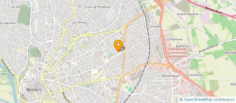 localisation de l'entreprise 947 872 081   BEZIERS