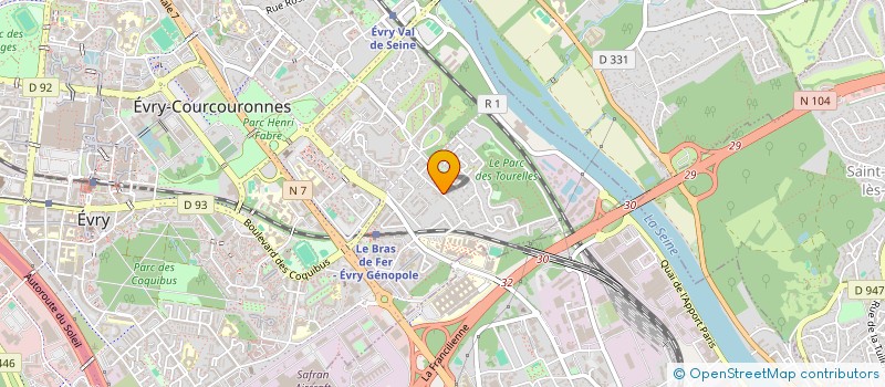 localisation de l'entreprise 947 910 758 à EVRY-COURCOURONNES
