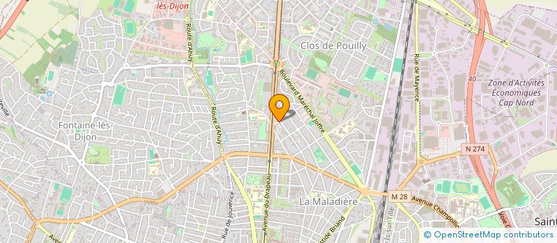 localisation de l'entreprise 947 995 130 à DIJON