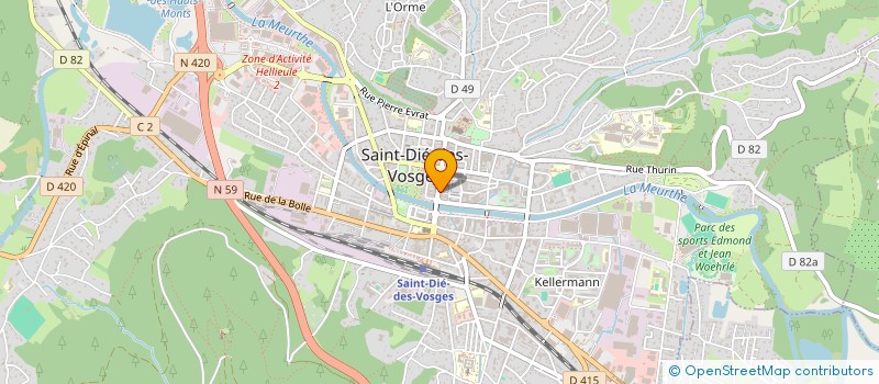 localisation de l'entreprise 948 116 249   SAINT-DIE-DES-VOSGES