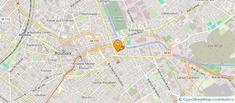 localisation de l'entreprise 948 613 583   ROUBAIX