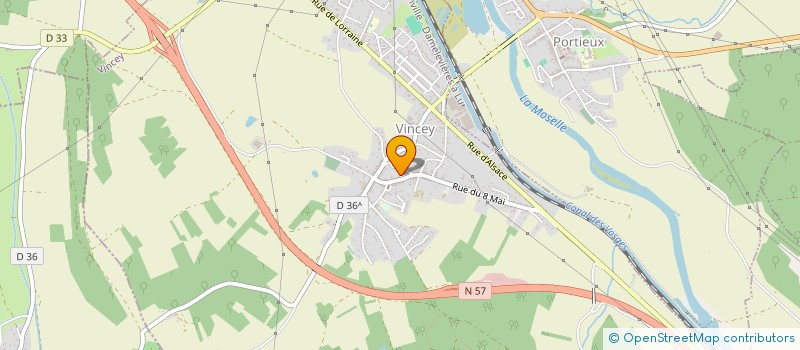 localisation de l'entreprise 948 738 497   VINCEY