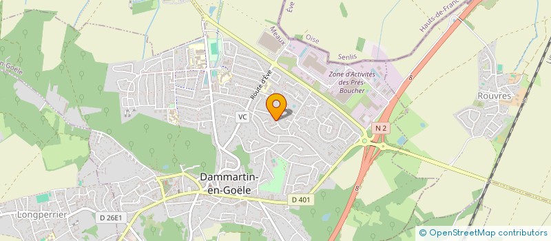 localisation de l'entreprise 948 795 448   DAMMARTIN-EN-GOELE