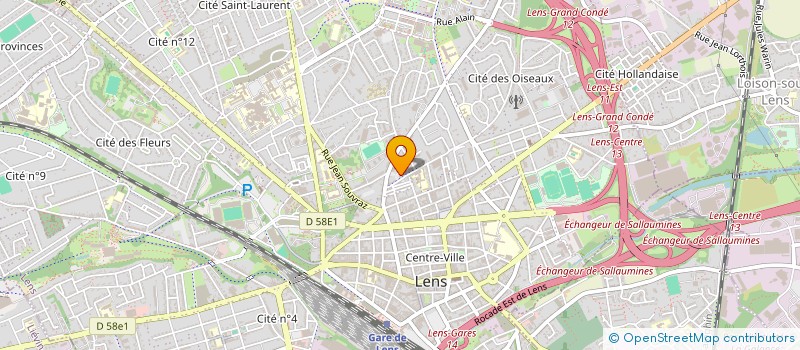 localisation de l'entreprise 948 837 620   LENS