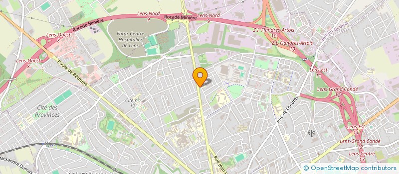 localisation de l'entreprise 948 908 702   LENS