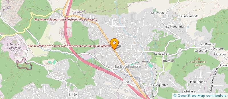 localisation de l'entreprise 949 071 724   LA BOUILLADISSE