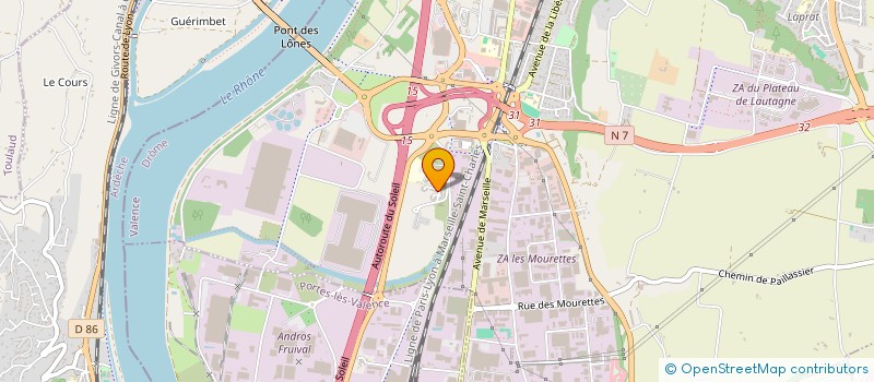 localisation de l'entreprise 949 099 386 à VALENCE